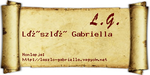 László Gabriella névjegykártya