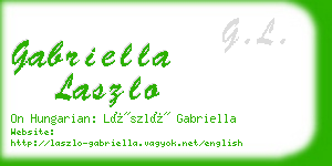 gabriella laszlo business card